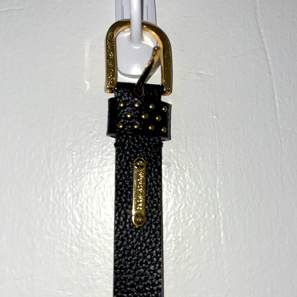 Michael Kors black leather belt
